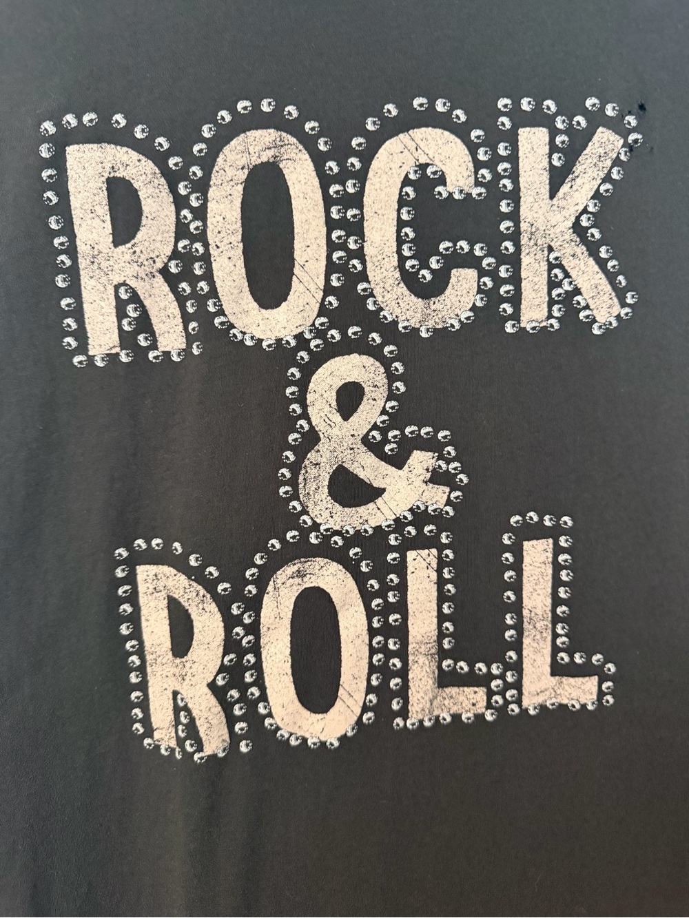 Zutter Black 'Rock & Roll' Distressed Maxi Tee Dress with faux stud details - Picture 7 of 8